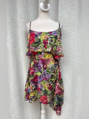 Jill Stuart mini floral spaghetti straps dress